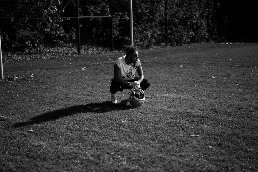 Football Américain – Reportage Noir et Blanc