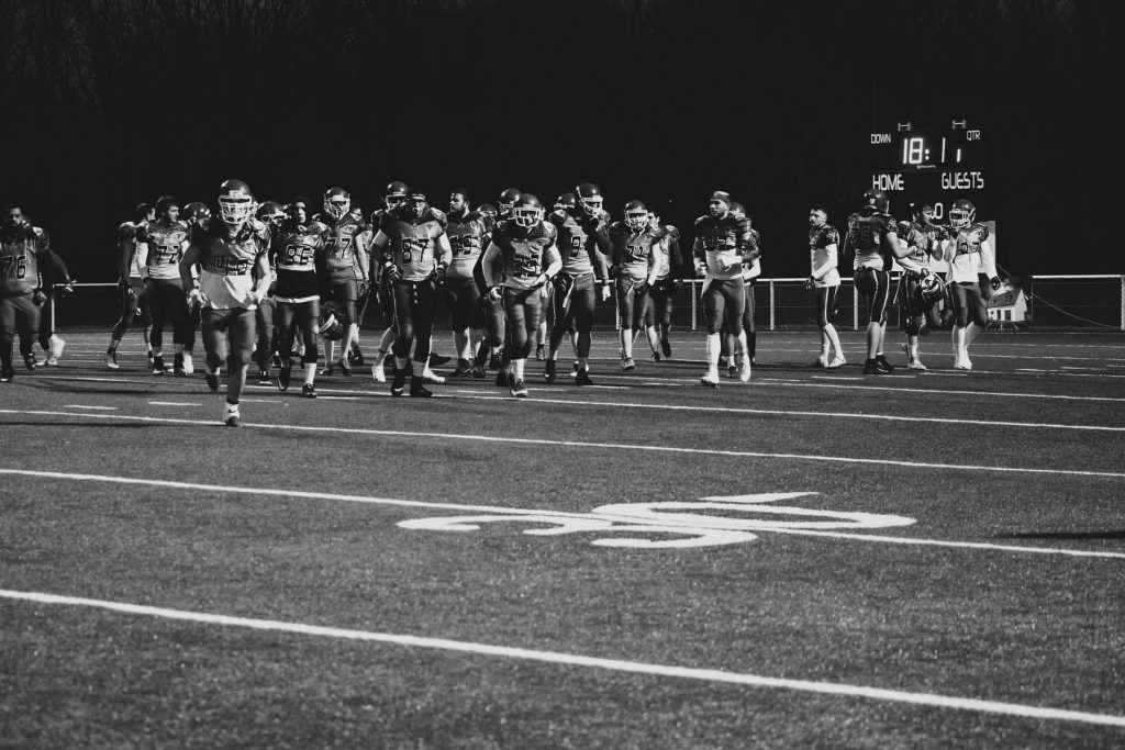 Football Américain – Reportage Noir et Blanc